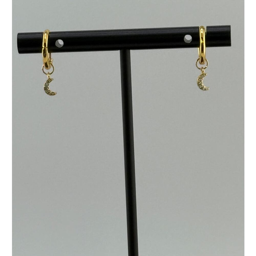 Namaste Handmade Selene Moon Drop Earrings